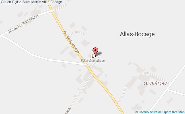plan Eglise Saint-martin Allas-bocage Allas-Bocage