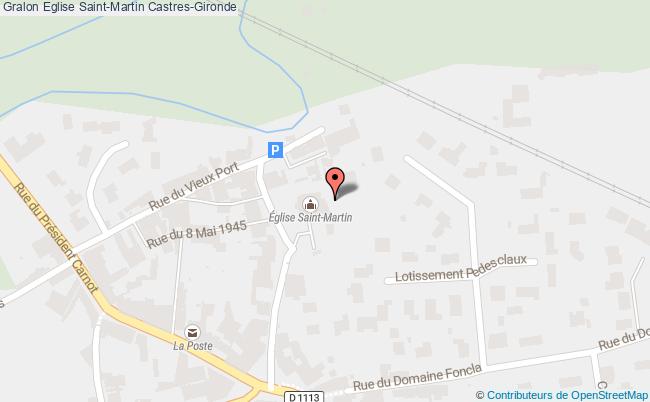 plan Eglise Saint-martin Castres-gironde Castres-Gironde