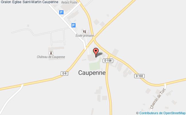 plan Eglise Saint-martin Caupenne Caupenne