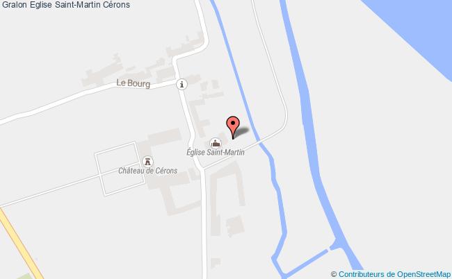 plan Eglise Saint-martin Cérons Cérons