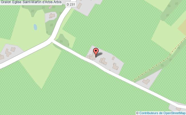 plan Eglise Saint-martin D'arbis Arbis Arbis