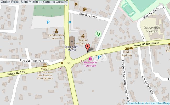plan Eglise Saint-martin De Carcans Carcans Carcans