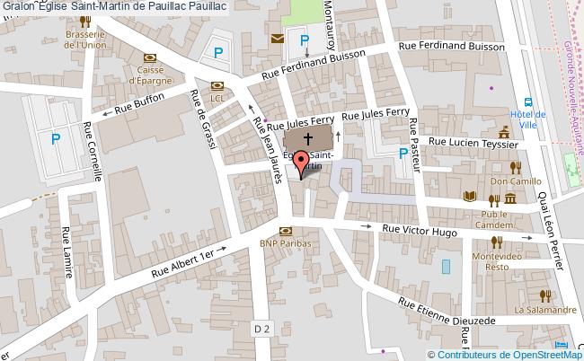 plan Eglise Saint-martin De Pauillac Pauillac Pauillac