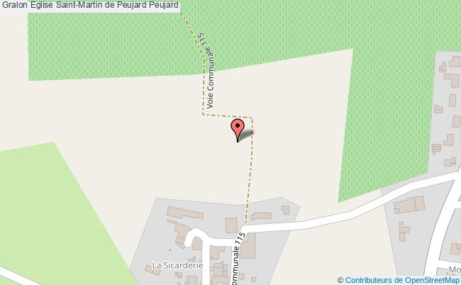 plan Eglise Saint-martin De Peujard Peujard Peujard