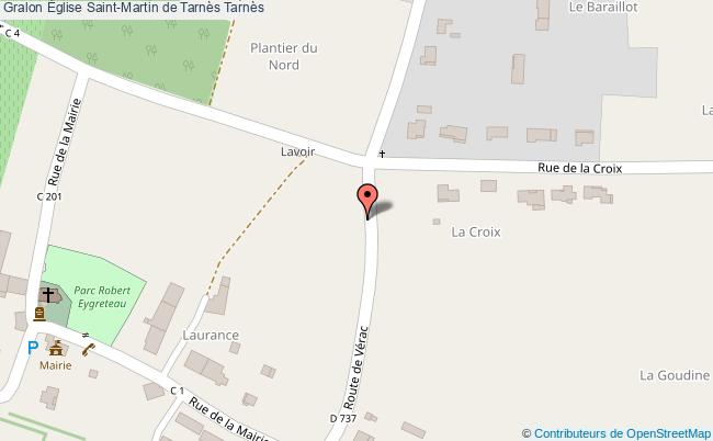 plan Église Saint-martin De Tarnès Tarnès Tarnès
