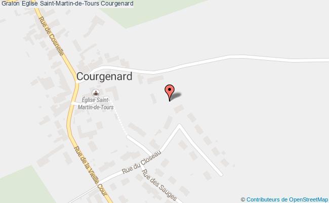 plan Eglise Saint-martin-de-tours Courgenard Courgenard