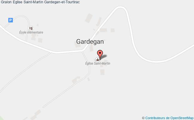 plan Eglise Saint-martin Gardegan-et-tourtirac Gardegan-et-Tourtirac