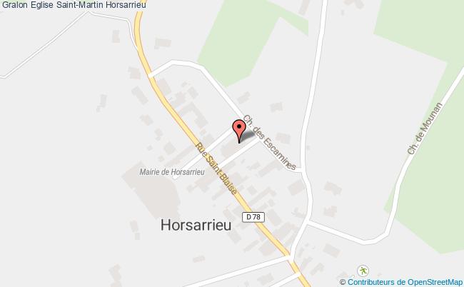 plan Eglise Saint-martin Horsarrieu Horsarrieu