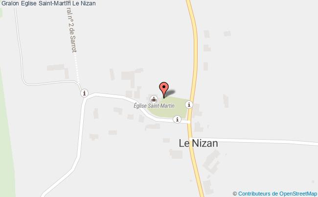 plan Eglise Saint-martin Le Nizan Le Nizan