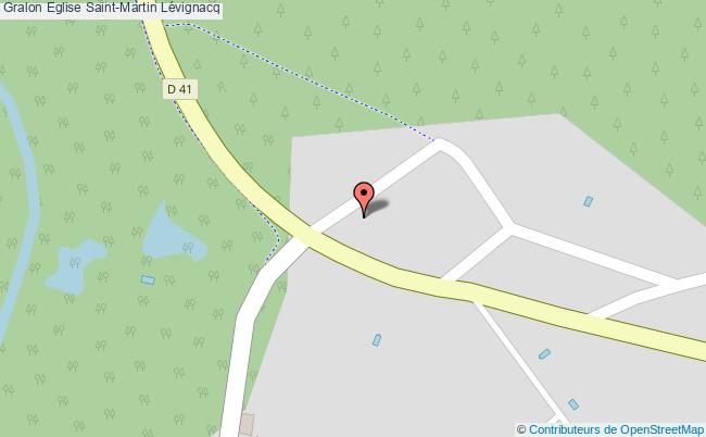 plan Eglise Saint-martin Lévignacq Lévignacq