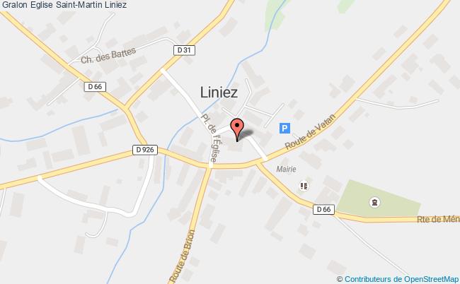 plan Eglise Saint-martin Liniez Liniez