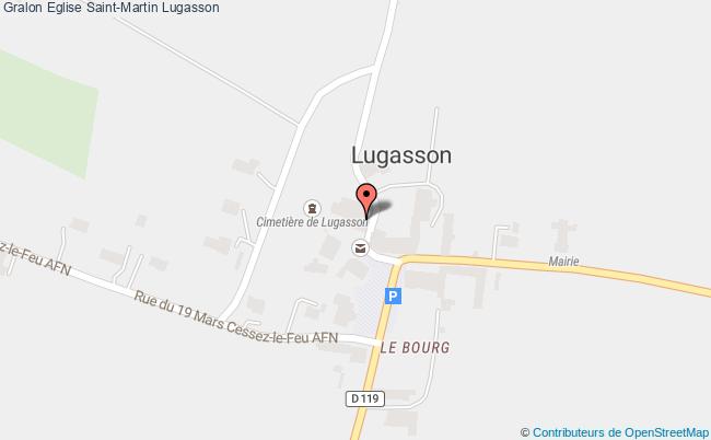 plan Eglise Saint-martin Lugasson Lugasson