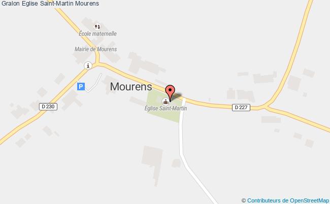 plan Eglise Saint-martin Mourens Mourens