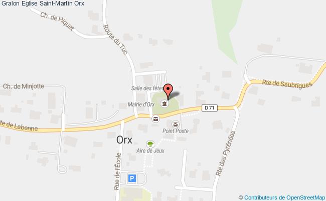 plan Eglise Saint-martin Orx Orx