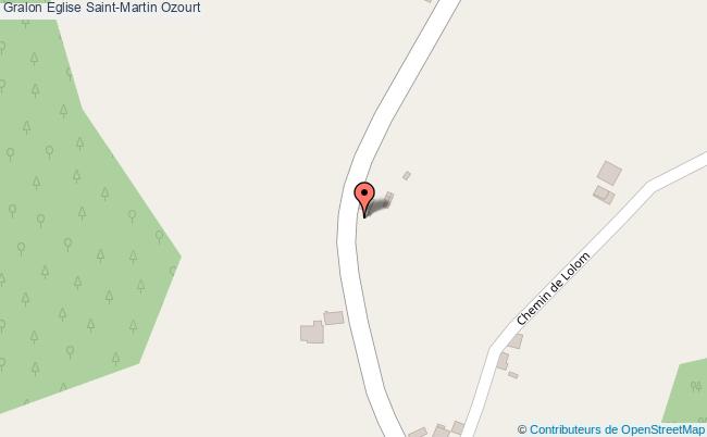 plan Eglise Saint-martin Ozourt Ozourt