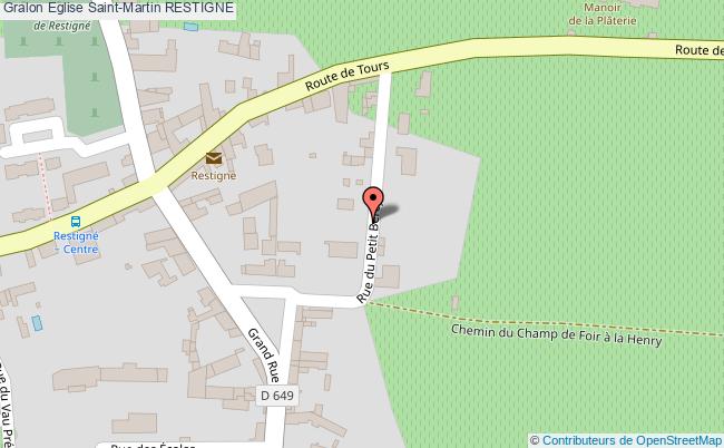 plan Eglise Saint-martin Restigne RESTIGNE