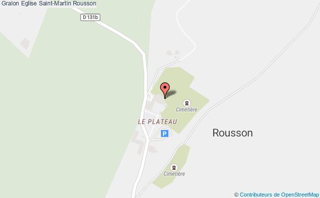 plan Eglise Saint-martin Rousson Rousson