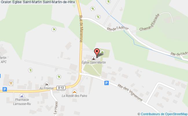 plan Eglise Saint-martin Saint-martin-de-hinx Saint-Martin-de-Hinx