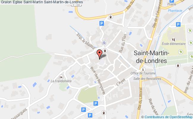 plan Eglise Saint-martin Saint-martin-de-londres Saint-Martin-de-Londres