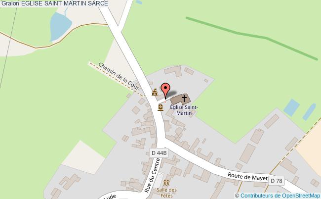 plan Eglise Saint Martin Sarce SARCE