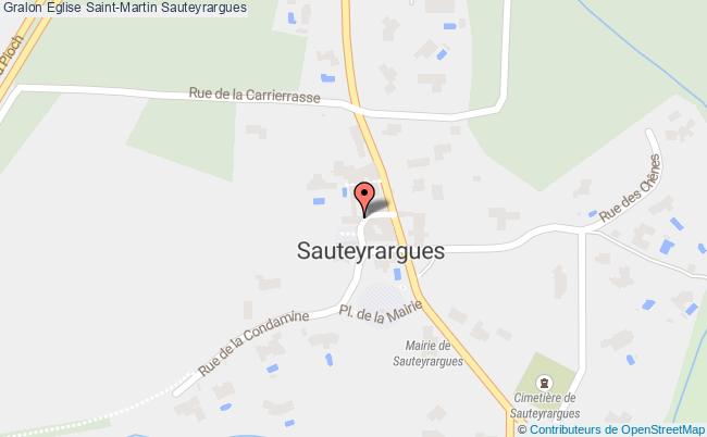 plan Eglise Saint-martin Sauteyrargues Sauteyrargues