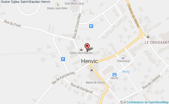plan Eglise Saint-maudez Henvic Henvic