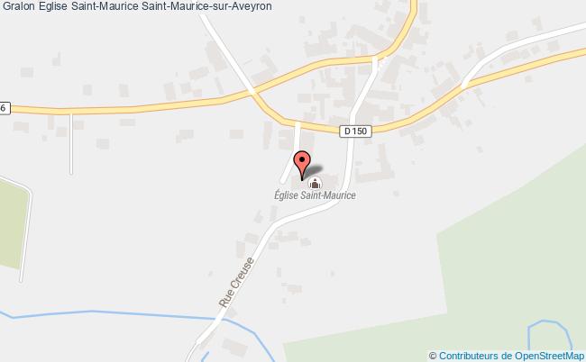 plan Eglise Saint-maurice Saint-maurice-sur-aveyron Saint-Maurice-sur-Aveyron