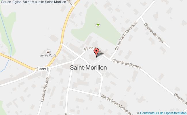 plan Eglise Saint-maurille Saint-morillon Saint-Morillon