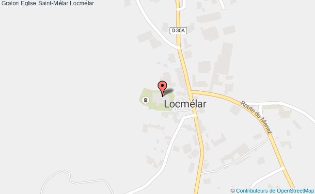 plan Eglise Saint-mélar Locmélar Locmélar