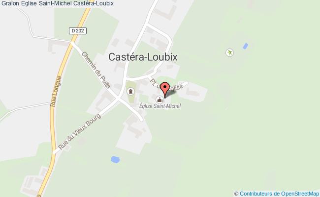 plan Eglise Saint-michel Castéra-loubix Castéra-Loubix