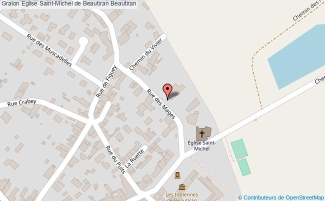 plan Eglise Saint-michel De Beautiran Beautiran Beautiran
