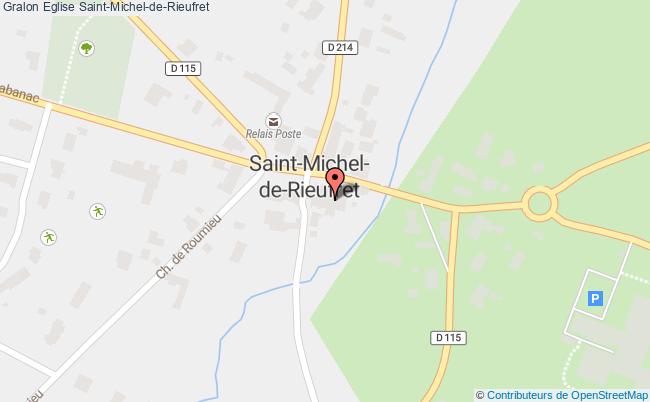 plan Eglise Saint-michel-de-rieufret Saint-Michel-de-Rieufret