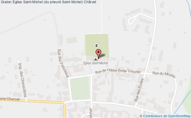 plan Eglise Saint-michel (du Prieuré Saint-michel) Chârost Chârost