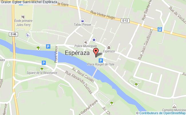 plan Eglise Saint-michel Espéraza Espéraza