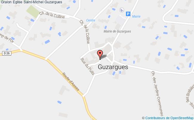 plan Eglise Saint-michel Guzargues Guzargues