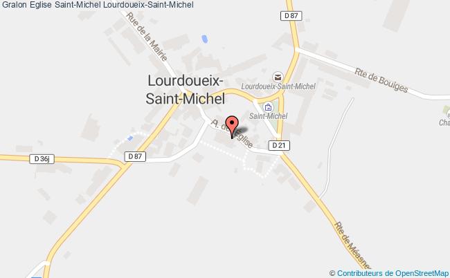 plan Eglise Saint-michel Lourdoueix-saint-michel Lourdoueix-Saint-Michel