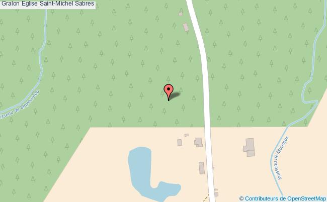 plan Eglise Saint-michel Sabres Sabres