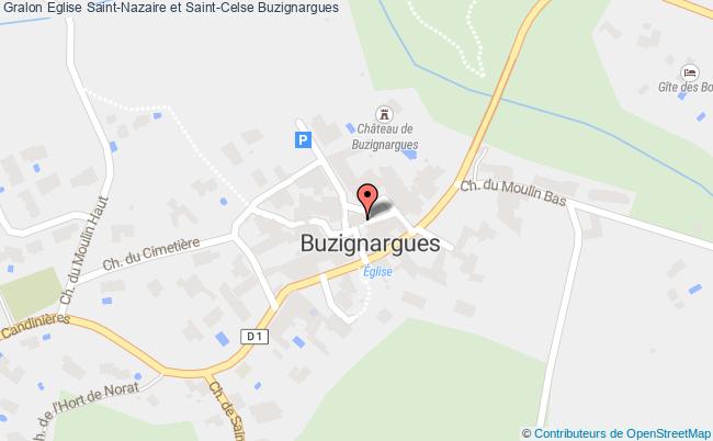 plan Eglise Saint-nazaire Et Saint-celse Buzignargues Buzignargues