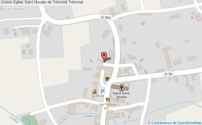 plan Eglise Saint Nicolas De Trémolat Trémolat Trémolat