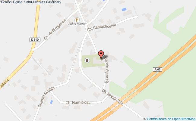 plan Eglise Saint-nicolas Guéthary Guéthary