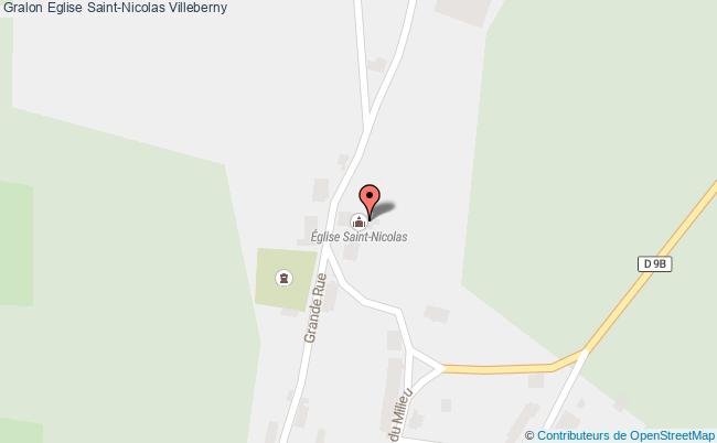 plan Eglise Saint-nicolas Villeberny Villeberny
