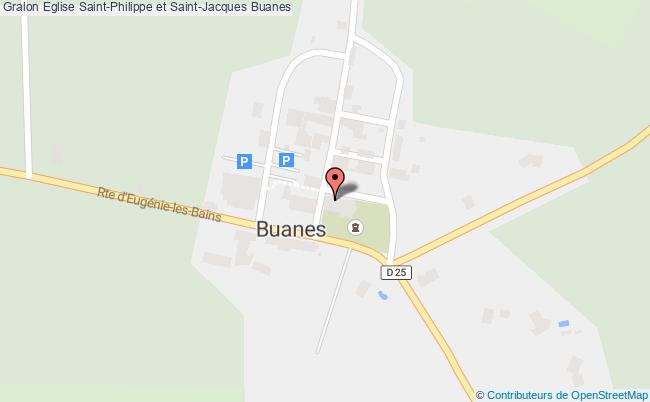 plan Eglise Saint-philippe Et Saint-jacques Buanes Buanes