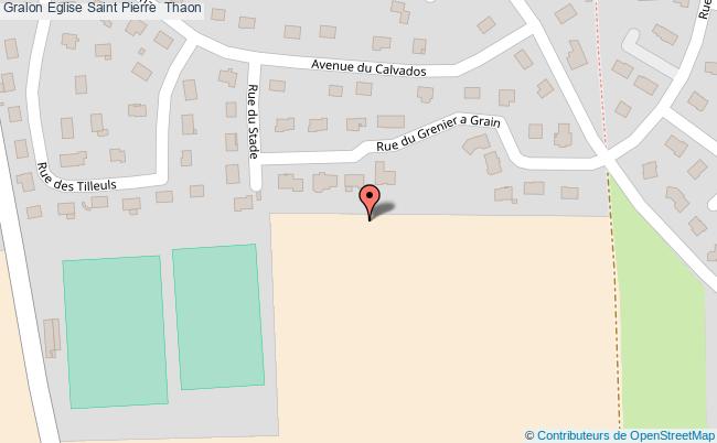 plan Eglise Saint Pierre  Thaon Thaon