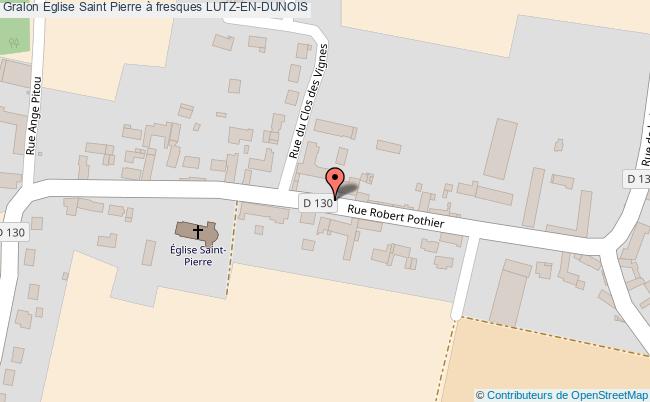 plan Eglise Saint Pierre à Fresques Lutz-en-dunois LUTZ-EN-DUNOIS