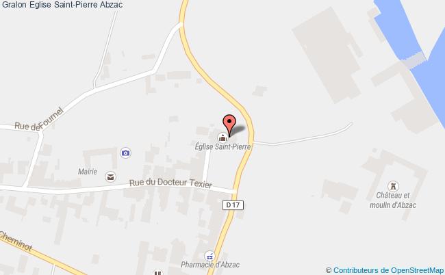 plan Eglise Saint-pierre Abzac Abzac