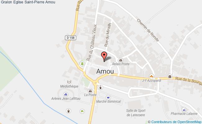 plan Eglise Saint-pierre Amou Amou