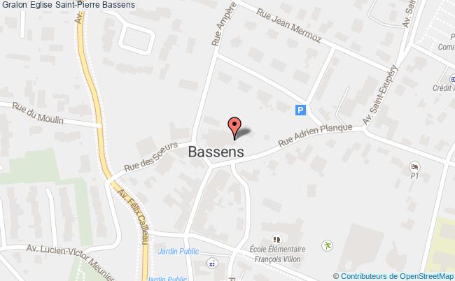 plan Eglise Saint-pierre Bassens Bassens