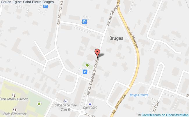 plan Eglise Saint-pierre Bruges Bruges