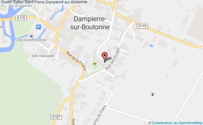plan Eglise Saint-pierre Dampierre-sur-boutonne Dampierre-sur-Boutonne