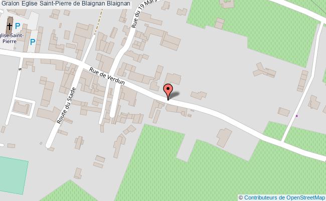 plan Eglise Saint-pierre De Blaignan Blaignan Blaignan